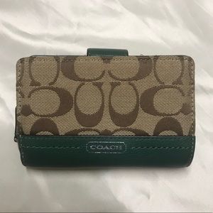 Coach medium corner zip wallet
